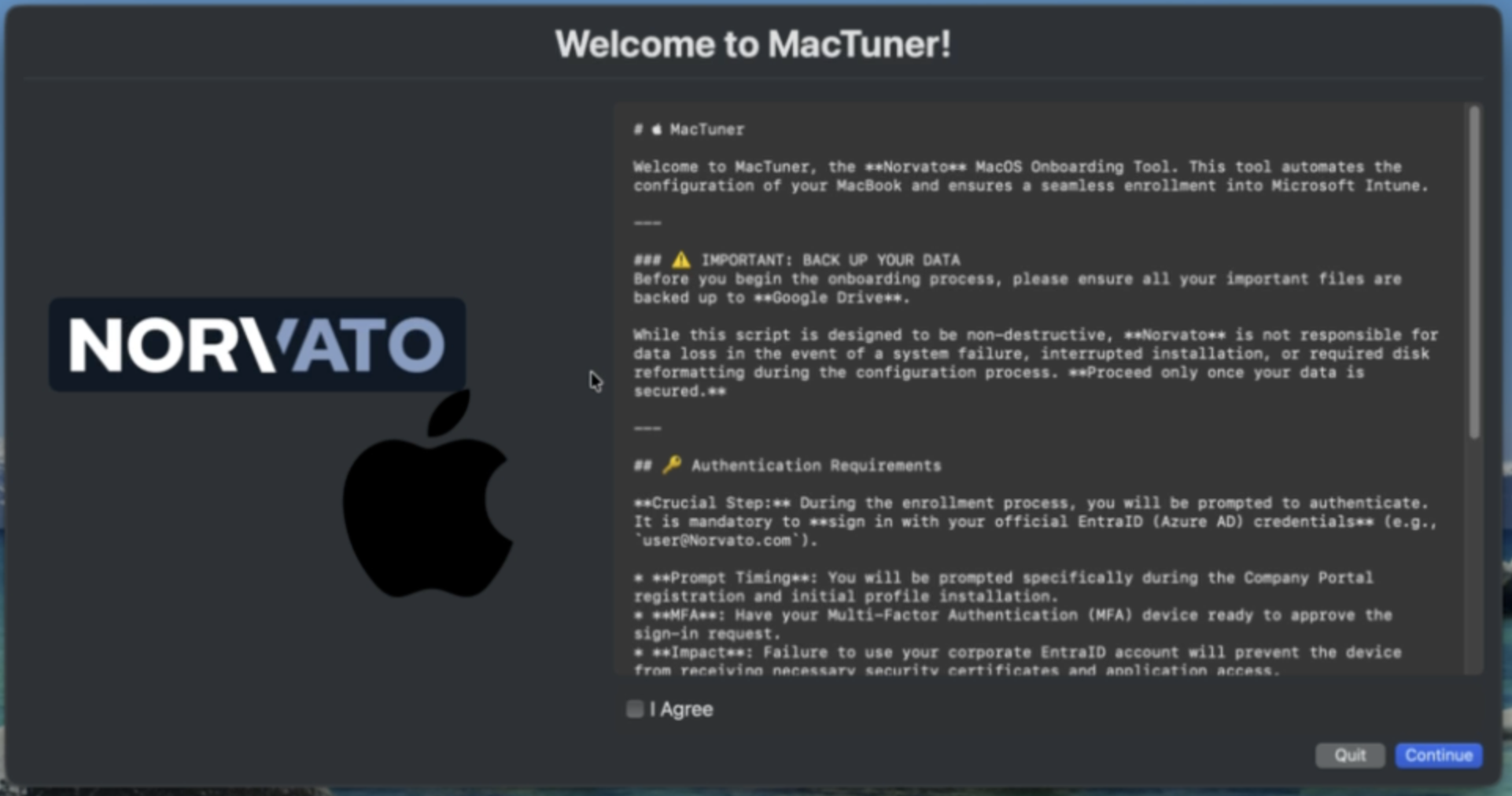 Configuration script progress